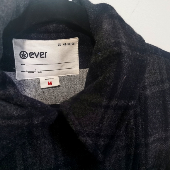Ever Gray and Black Cropped Wool Coat Size M - Picture 4 of 7